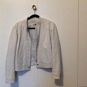 Jones New York White Leather Jacket